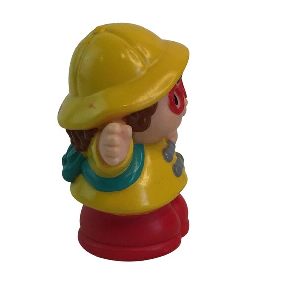 Fisher Price Little People Figures Michael Raincoat Maggie School Crossing Guard - Picture 5 of 13